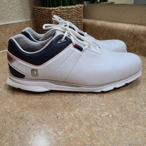 FootJoy FJ Pro SL Leather Waterproof Golf Shoes Size 11.5 XW - Picture 4 of 10